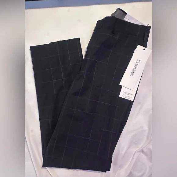 NWT Calvin Klein Men’s Dress Pants Slim Fit Navy Size 30W X 30L - Picture 1 of 6